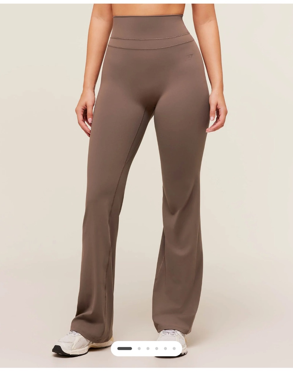Brown gym shark leggings size small